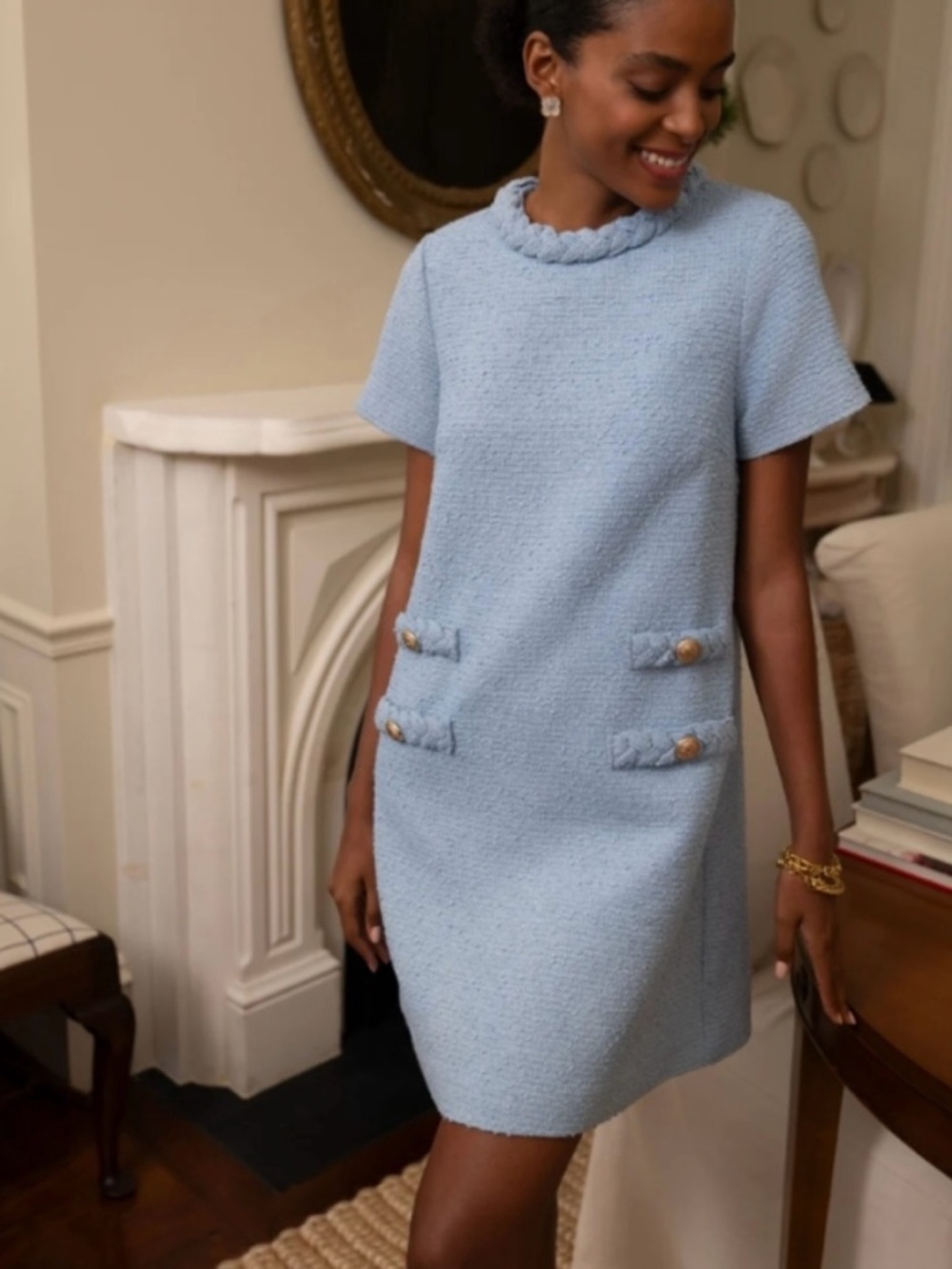 Tuckernuck Tweed Jackie Dress Airy Blue